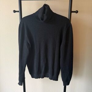 Ermenegildo Zegna Charcoal Turtleneck Sweater cashmere wool